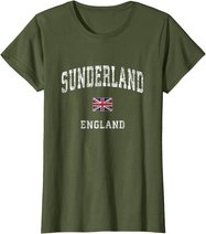 Sunderland England Vintage Athletic Sports Design T-Shirt