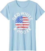 Red White And Booze T-Shirt Drinking 4th of July Shirt T-Shirt