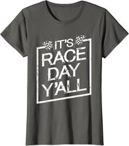 It's Race Day Y'all Dirt Track Racing Checkered Flag T-Shirt