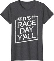 It's Race Day Y'all Dirt Track Racing Checkered Flag T-Shirt