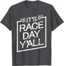 It's Race Day Y'all Dirt Track Racing Checkered Flag T-Shirt