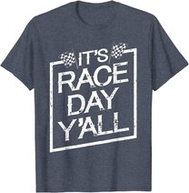 It's Race Day Y'all Dirt Track Racing Checkered Flag T-Shirt