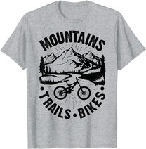 Mountain Biking Cycling Vintage Bicycle Bike Rider Cyclist T-Shirt