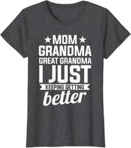 Womens Mom Grandma Great Grandma Mother T-Shirt