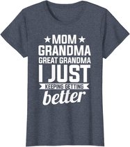 Womens Mom Grandma Great Grandma Mother T-Shirt