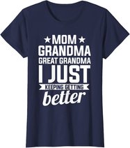 Womens Mom Grandma Great Grandma Mother T-Shirt