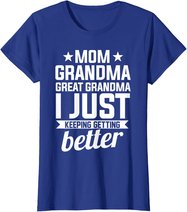 Womens Mom Grandma Great Grandma Mother T-Shirt