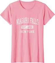 Niagara Falls New York NY Vintage Established Sports Design T-Shirt