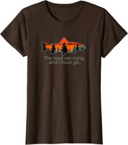 Fly Fishing Apparel & Decor Rising Trout Flies by Black Fly T-Shirt