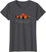Fly Fishing Apparel & Decor Rising Trout Flies by Black Fly T-Shirt