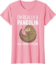 I'm Really A Pangolin In A Human Costume Halloween T-Shirt