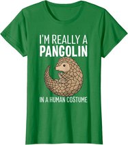 I'm Really A Pangolin In A Human Costume Halloween T-Shirt