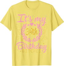 Nice Flowers And Hearts It's My 39th Birthday Bitches Happy T-Shirt