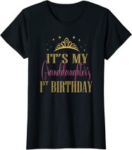 It's My Granddaughter 1st Birthday Girls Party Matching T-Shirt