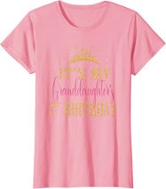 It's My Granddaughter 1st Birthday Girls Party Matching T-Shirt