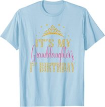 It's My Granddaughter 1st Birthday Girls Party Matching T-Shirt