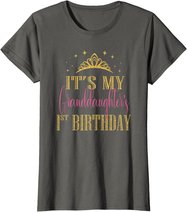It's My Granddaughter 1st Birthday Girls Party Matching T-Shirt