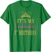 It's My Granddaughter 1st Birthday Girls Party Matching T-Shirt