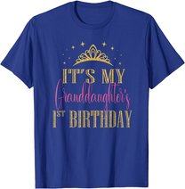 It's My Granddaughter 1st Birthday Girls Party Matching T-Shirt
