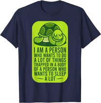 Funny Turtle Shirt SLEEPING TURTLE Gift T-Shirt