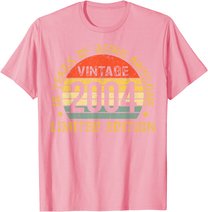 Turning 18 Birthday Decorations Men 18th BDay 2004 Birthday T-Shirt