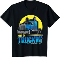 Keep on Truckin' Truck Driver Retro Trucking Vintage Trucker T-Shirt