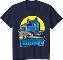 Keep on Truckin' Truck Driver Retro Trucking Vintage Trucker T-Shirt