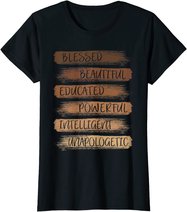 Melanin African American Black History Month Women Girls T-Shirt