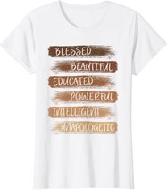 Melanin African American Black History Month Women Girls T-Shirt