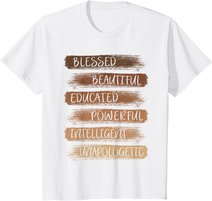 Melanin African American Black History Month Women Girls T-Shirt