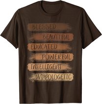 Melanin African American Black History Month Women Girls T-Shirt