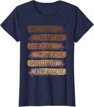 Melanin African American Black History Month Women Girls T-Shirt
