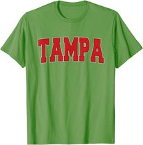 TAMPA FL FLORIDA Varsity Style USA Vintage Sports T-Shirt