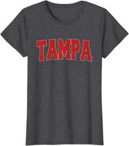TAMPA FL FLORIDA Varsity Style USA Vintage Sports T-Shirt