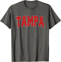 TAMPA FL FLORIDA Varsity Style USA Vintage Sports T-Shirt
