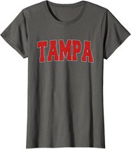 TAMPA FL FLORIDA Varsity Style USA Vintage Sports T-Shirt