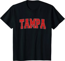 TAMPA FL FLORIDA Varsity Style USA Vintage Sports T-Shirt