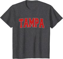 TAMPA FL FLORIDA Varsity Style USA Vintage Sports T-Shirt