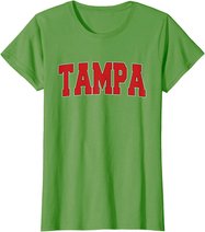 TAMPA FL FLORIDA Varsity Style USA Vintage Sports T-Shirt