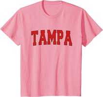 TAMPA FL FLORIDA Varsity Style USA Vintage Sports T-Shirt