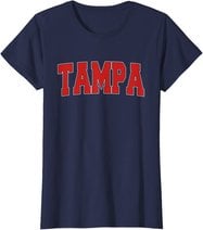 TAMPA FL FLORIDA Varsity Style USA Vintage Sports T-Shirt