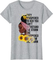 Black History Month Women African Afro I Am The Storm Queen T-Shirt