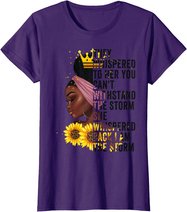 Black History Month Women African Afro I Am The Storm Queen T-Shirt
