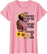 Black History Month Women African Afro I Am The Storm Queen T-Shirt