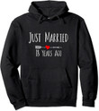 Just Married 18 Years Ago 18th Anniversary Gift Pullover Hoodie
