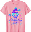 Mermaid Birthday Girl 6 Year Old Its My 6th T-Shirt