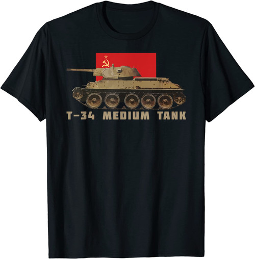 T-34 Russian T34 Medium Tank Ww2 Soviet Russia Tanks Gift T-Shirt