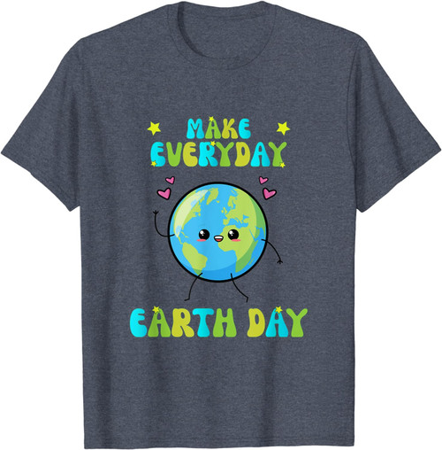 Make Everyday Earth Day Cute Earth Day 2023 T-Shirt Shirtaustralia