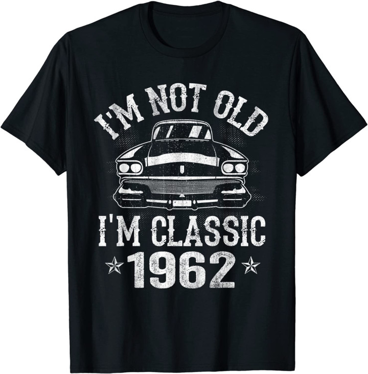 60 Year Old Vintage 1962 Classic Car 60th Birthday Gifts T-Shirt