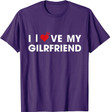 I Love My Girlfriend Auatee Valentine day T-Shirt